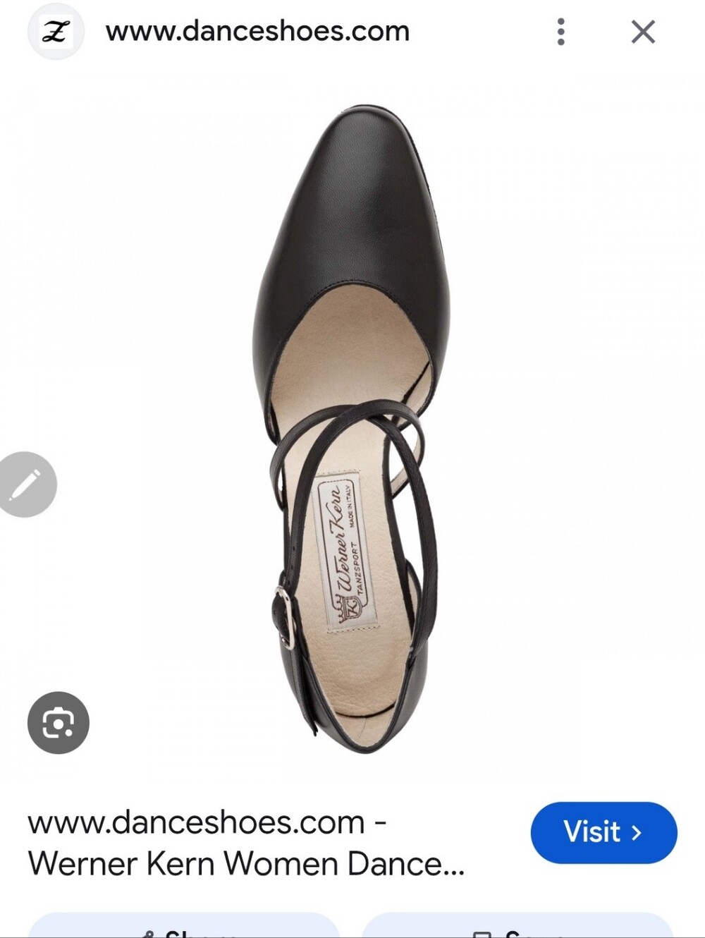 Women’s Black Soft  Leather Dance Pump with Ankle Straps.US 10.very Good Conditi